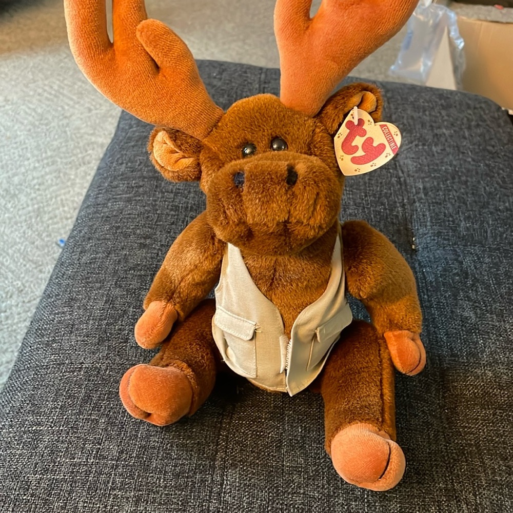 Ty Collectible Montgomery the moose. New with tags. 1993.